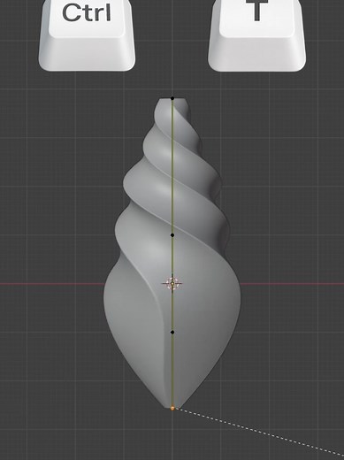 Blender Modeling Twist Object Tutorial #blender #blender3d #b3d #blendermodeling