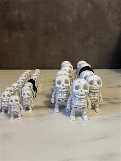 Spooky Mini Skeletons - Halloween Decor Set | Tiny Articulating Figurines | Fun Toy Minis - Etsy