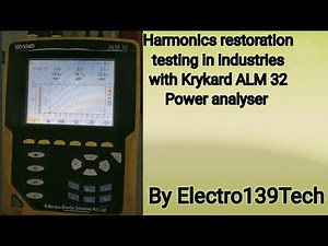 Total Harmonics Destortion (THD) testing in Industries by Harmonic analyser