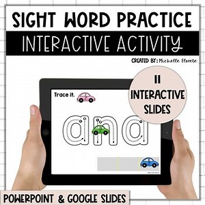 Digital Interactive Sight Word Practice | PowerPoint & Google Slides | AND