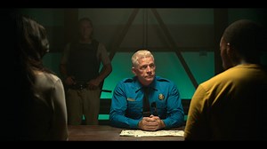 Twisted Metal | Agent Stone Interrogates John And Quiet Agent Stone and his men discover a map that avoids all his outposts held by John. #TwistedMetal is streaming July 27, only on Peacock. | Piece of the Action