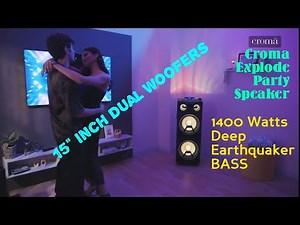 Croma Explode Party Speaker Unboxing 1400watts powerful bass #partyspeaker #bass #speaker #latest