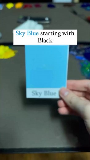 Sky Blue color mix #colormixing #oilpaint #paint #colortheory #color #art #colormatch | Stevengaticaart