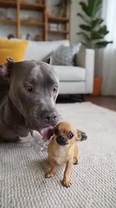 22K views · 123 reactions | The Look of Pure Defeat After a Pitbull Kiss...  #funnydogs #pitbull #chihuahua #bigdogvssmalldog #dogkiss #slobber #funnyanimals #dogreaction  You do not have the right to take or repost my videos. It has permission from me, the owner. ⚠️ | Sana Shafi | Facebook