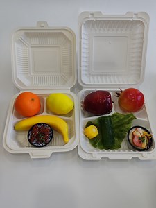 [Hot Item] Disposable Take out Fast Food Packaging Biodegradable Cornstarch Food Container