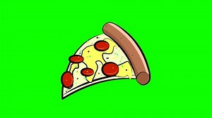 Pizza Slice Animated Cartoon Style Green Stock Footage Video (100% Royalty-free) 1106789855 | Shutterstock