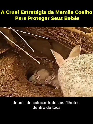 Estratégia Cruel da Mãe Coelho para Proteger Seus Filhotes