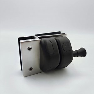 [Hot Item] Frameless Fence Kit, Pool Fence Gate Stainless Steel Magnetic Self-Closing Glass Latch