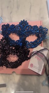 2 Pack Black and Blue Women's Lace Mask Perfect for Masquerade Ball, Party, Halloween, Hen Dos, Prom, Hand Strung Organza Ribbon - Etsy