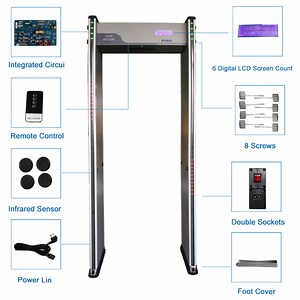 [Hot Item] Full Body Metal Detector Walk Through 18 Zones Detectine Machine Metal Detector