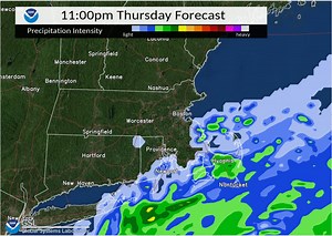 2.3K views · 35 reactions | Ocean storm tracks well offshore tonight, but cold air flowing over the warmer ocean will generate some ocean effect showers over portions of SE MA and Cape/Islands. Here is a radar simulation for tonight into Fri morning. | US National Weather Service Boston MA | Facebook