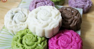Bí quyết làm bánh dẻo ngũ sắc rực rỡ ngày Trung thu