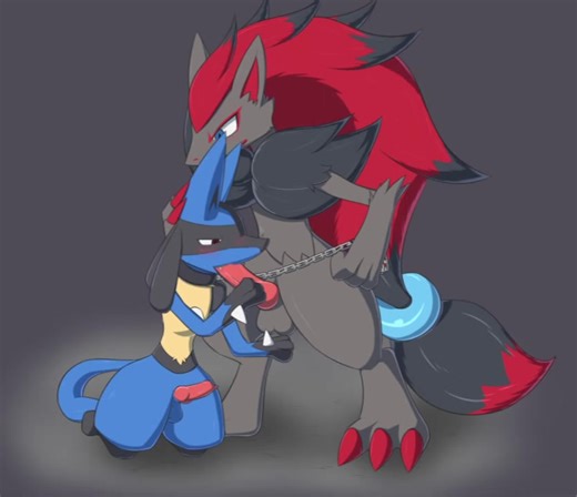 Lucario Taking it From Zoroark