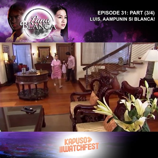 Luna Blanca is a story about Rowena, the last descendant of Luna, a woman with a mystical twin shadow named Celestina. Rowena grows up under the protective wing of her grandfather, Lolo Igme, and falls in love with Luis, the rich and kind-hearted unico hijo of Doña Consuelo. One day, Rowena gets lost in the forest and sees an unknown creature - a dark and terrifying engkanto - which rapes her. She gives birth to twin girls, Blanca and Luna, with different features. Luna gives up Blanca for adopt