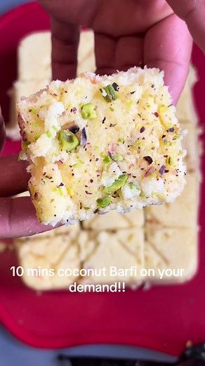10 Minute Coconut Barfi Recipe | Easy Homemade Dessert