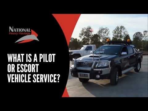What is a pilot or escort vehicle service?
