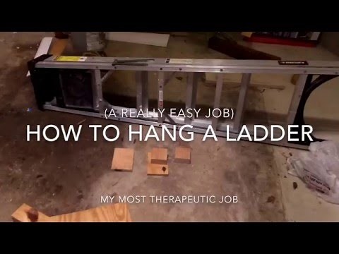 How to hang a ladder in the garage (easy job)