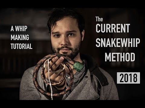 My Current Snake Whip Making Method 2018 | Nick's Whip Shop