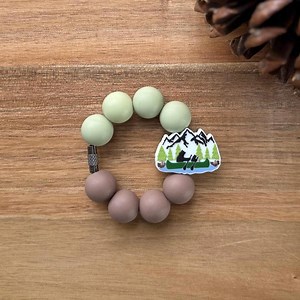 Silicone Outdoorsy Keychain: Wire Loop Luggage Tag | Bears, Canoes, PNW Charm | Pacific Northwest Accessory - Etsy