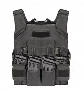 Black Combat Swat Vest Waterproof Molle for Safety