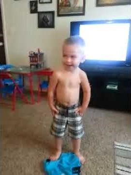 Epic toddler belly roll