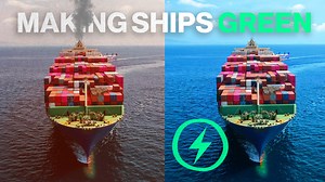 Shipping goods across the seas makes up 90% of global trade, a fact that comes with huge environmental costs. But thanks to some ambitious engineers, carbon-spewing ships may soon get a whole lot greener. https://trib.al/PHkMwjU | Bloomberg