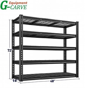 [Hot Item] 48"W Garage Shelving Heavy Duty Storage Shelves Adjustable Metal Shelf for Basement