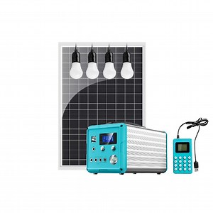 [Hot Item] Manufacturer Customize 60W Paygo off-Gird Home Solar Systems Complete Power Supply Electric Generator Solar Panel Energy System