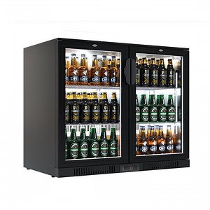 [Hot Item] 2 Doors Mini Bar Fridge Undercounter Back Bar Beer Cooler