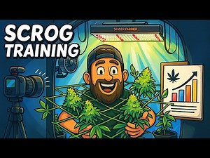 🌿 SCRoG Training in a Small Grow Tent – Maximize Yield with Smart Canopy Control!