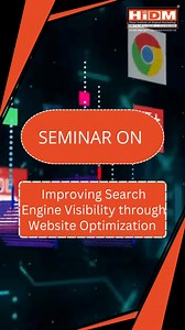 HiDM presents SAP - Student Activities & Program Digital Marketing Seminar Fest 2024 (Phase-1) .......... The Seminar on Improving Search Engine Visibility Through Website Performance and optimization will be conducted by Vishesh Bansal under the guidance of Er. Manmohan Singla. ......... Date:- June 10, 2024 Time:- 3 PM to 4 PM Highlights: 1. Introduction to Search Engine 2. Website Vitals (FCP, LCP etc) 3. Importance of SEO On-Page Tool 4. Features of SEO On-Page Tools 5. Conclusion Call us, i