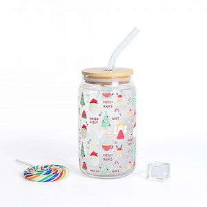 [Hot Item] Blank Sublimation 16oz Cola/Soda/Coffee/Milk/Beer/Beverage Glass Bottle with Lid and Straw