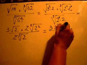 MULTIPLICACIÓN Y DIVISIÓN DE RAICES