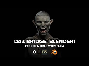 Using Daz Bridges with Rokoko motion capture for retargeting and livestreaming to Blender