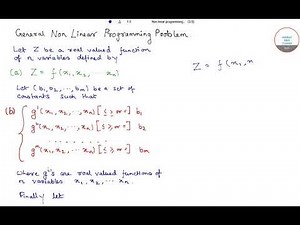 NON-LINEAR PROGRAMMING 1 ONLINE LECTURES IN HINDI,YEAR SOLVE,COMPLETE SOLUTION,STUDY MATERIAL