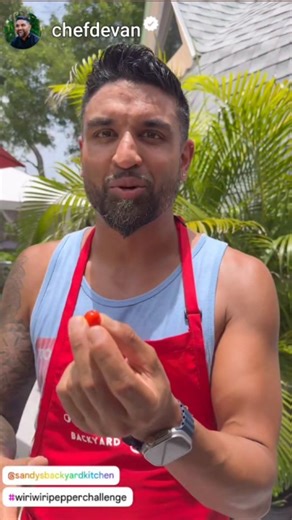 Bai mad... 🔥 Hot Hot Pepper 🌶 Challenge with Chef Devan Rajkumar. "Bun bun batty " | Sandy's Backyard Kitchen/Garden