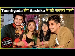 Aashika Bhatia, Bhavin Bhanushali, Vishal Pandey & Sameeksha Sud At Siddharth Nigam Birthday Party |