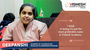 Testimonial of Deepanshi - A student of Vishesh Academy of Commerce...