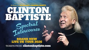 🎉 On Sale Today! 🎉 🎭 Clinton Baptiste: Spectral Intercourse 🗓️ Saturday 6th June 2026 - 7.30pm 👻 https://alhambradunfermline.com/event/clinton-baptiste-spectral-intercourse/ Hot on the heels of his fourth sell-out UK tour, the nation’s favourite clairvoyant medium, from Peter Kay’s ‘Phoenix Nights’, Clinton Baptiste is back with a new live show for 2026 and beyond! | The Alhambra Theatre