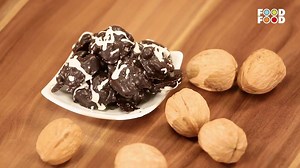 Chocolate Coated Walnuts with Sea Salt - Easy to make crunchy and delicious recipe. Must try for all the chocolate lovers. #FoodFood | FoodFood