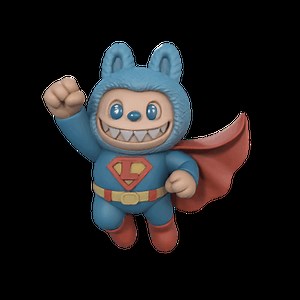 3D Printable Chibi Superman Labubu Keychain | STL File for Cute Superhero Toy
