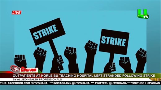 2.2K views · 66 reactions | Outpatients at Korle Bu Teaching hospital left stranded following strike by Allied Health Professionals #UTVNews | UTV Ghana | Facebook