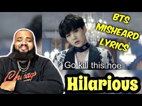 BTS Try Not To Laugh - Misheard Lyrics | REACTION