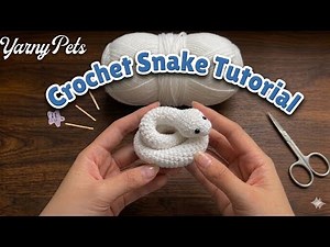 I Crocheted the Cutest Little Snake! 🐍 Easy Beginner Amigurumi