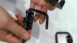 2pcs Sliding Door Loop Lock, 2.36" Stainless Steel Patio Door Lock Latch, Adjustable 90/180° U Latch Sliding Door Latch for Patio, Barn, Shed, Gate, Fence, Window & Closet Doors