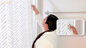 jinchan Grey and White Shower Curtain Inky Herringbone Chevron Zig Zag Waterproof Fabric Modern Farmhouse Shower Curtains for Bathroom with 12 Hooks 70x72 Inches