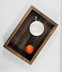 Decorative Wooden Serving Tray, Pine Wood