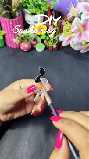 DIY snake Ring 😱 #diy #craft #craftideas #handmade #artandcraft #diyideas #diyring #glueguncraft