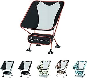 Ultralight Backpacking Camping Chair: Adults Backpacker Heavy Duty 230lb Capacity Packable Collapsible Portable Lightweight Compact Folding Beach Outdoor Picnic Travel Hiking