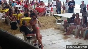 Wet t-shirt contest! Mango Deck on Make a GIF